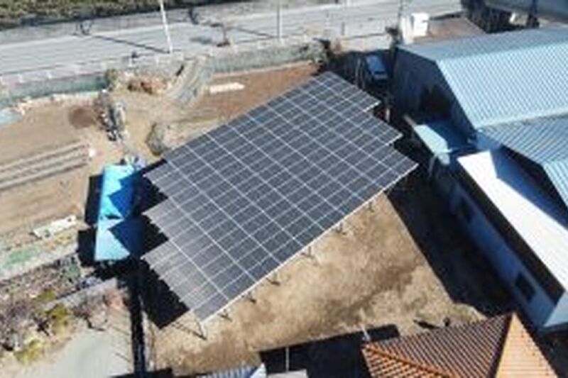 埼玉県秩父市大野原太陽光発電所電気工事